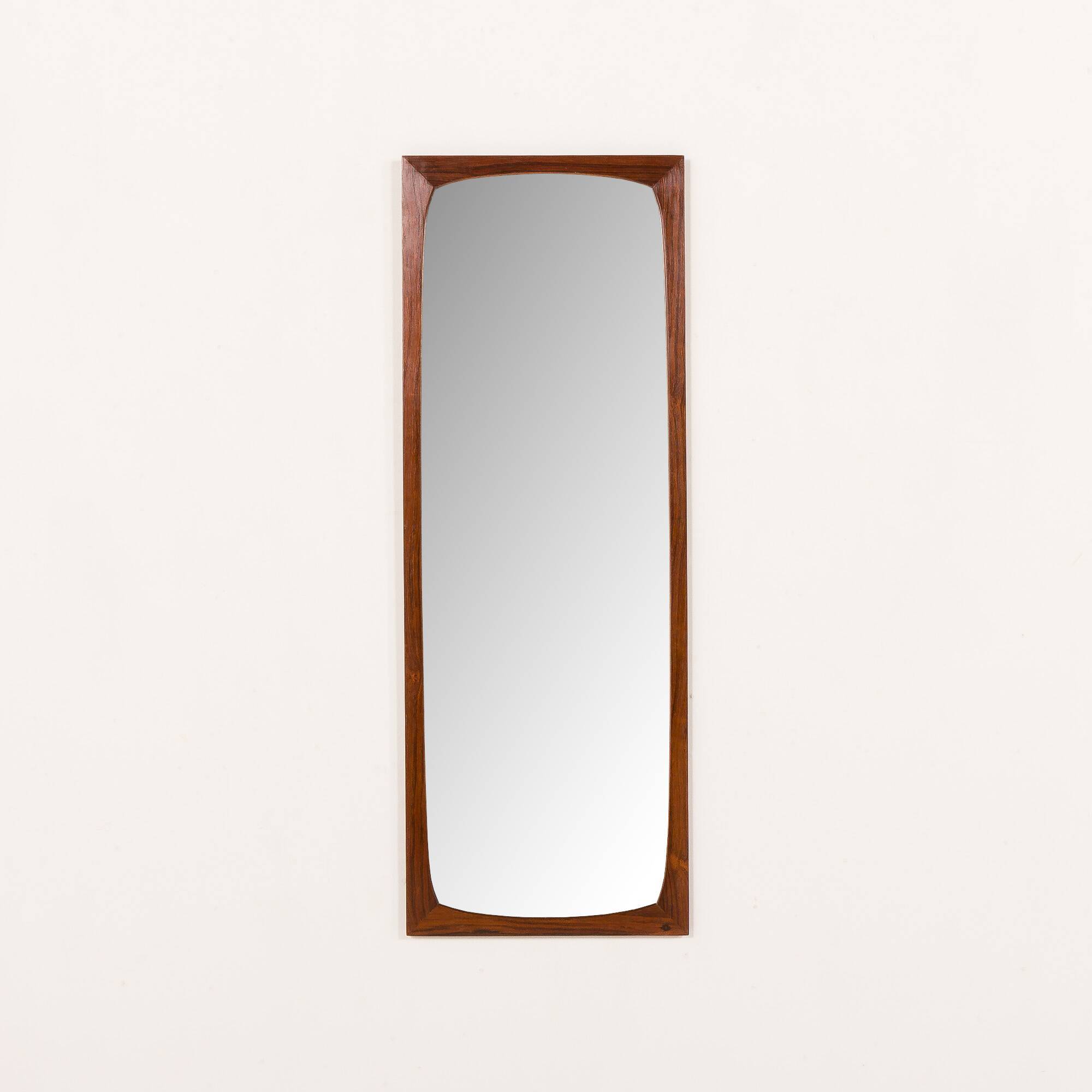 Danish rosewood full size mirror attr. to Aksel Kjersgaard, 1960s