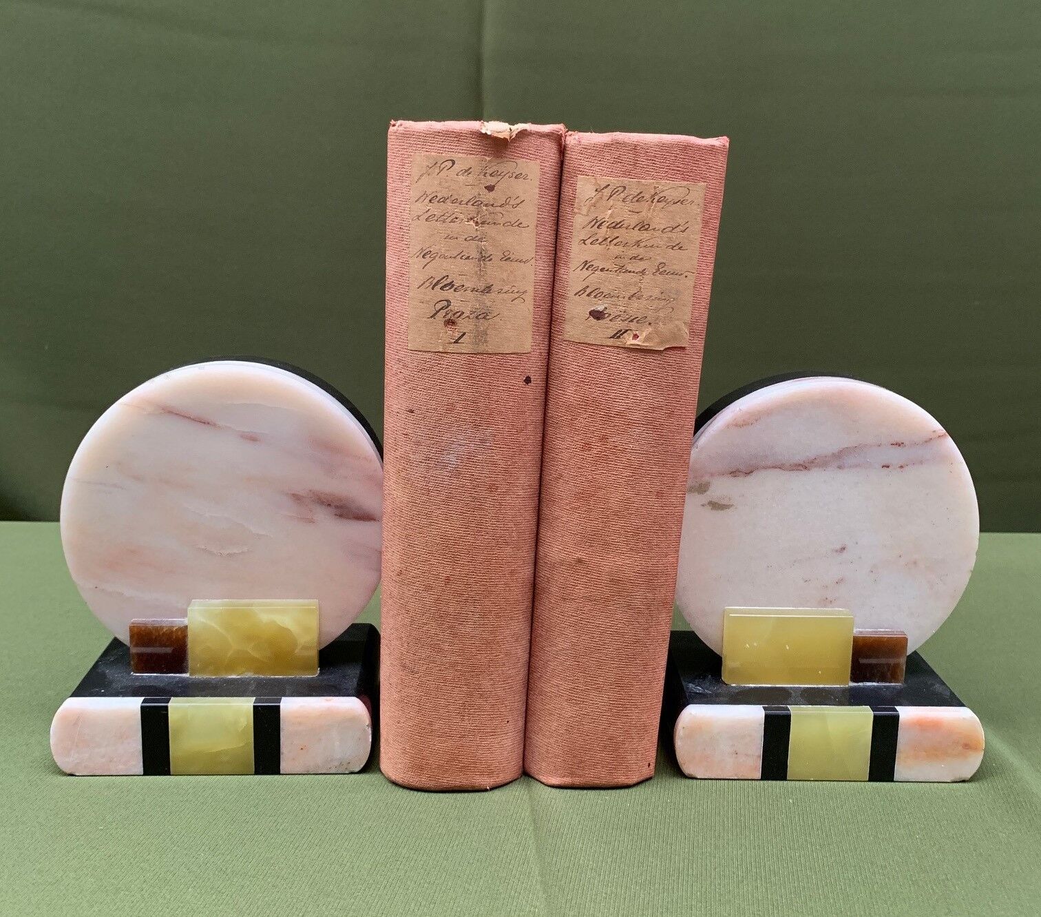 Art Deco-style bookends
