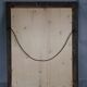 Antique mirror with green and gold stucco wood frame 73x62 cm C626