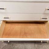 Scandinavian dresser 1960 3 drawers madeover brass bakelite