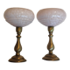 Duo de lampes en verre de Clichy
