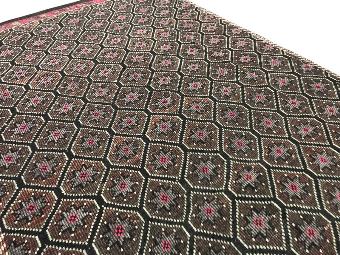 Geometric Wool Anatolian Kilim