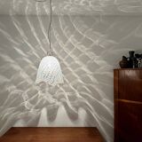 Lampe à Suspension Fazzoletto en Verre de Murano par Paolo Venini