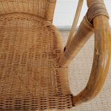 Old chair in bamboo 60s