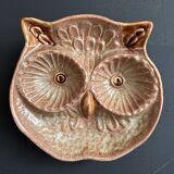 Ceramic owl catchall Vallauris 1960s