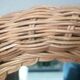 vintage rattan mirror