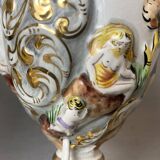 Paire de lampes de table en porcelaine portugaise limitée et numérotée par Alconaca