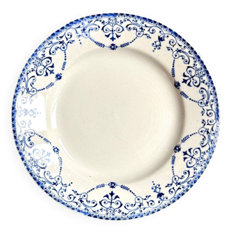 Assiette à gâteau en terre de fer HB&Cie, service "Balzac"