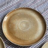 Flat plates in marshes stoneware paris