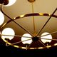 Suspension XXL Vintage Italy, 50s, Brass and Glass