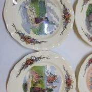 6 Small Dinner Plates Diameter 21 Cm Sarreguemines Obernai Loux