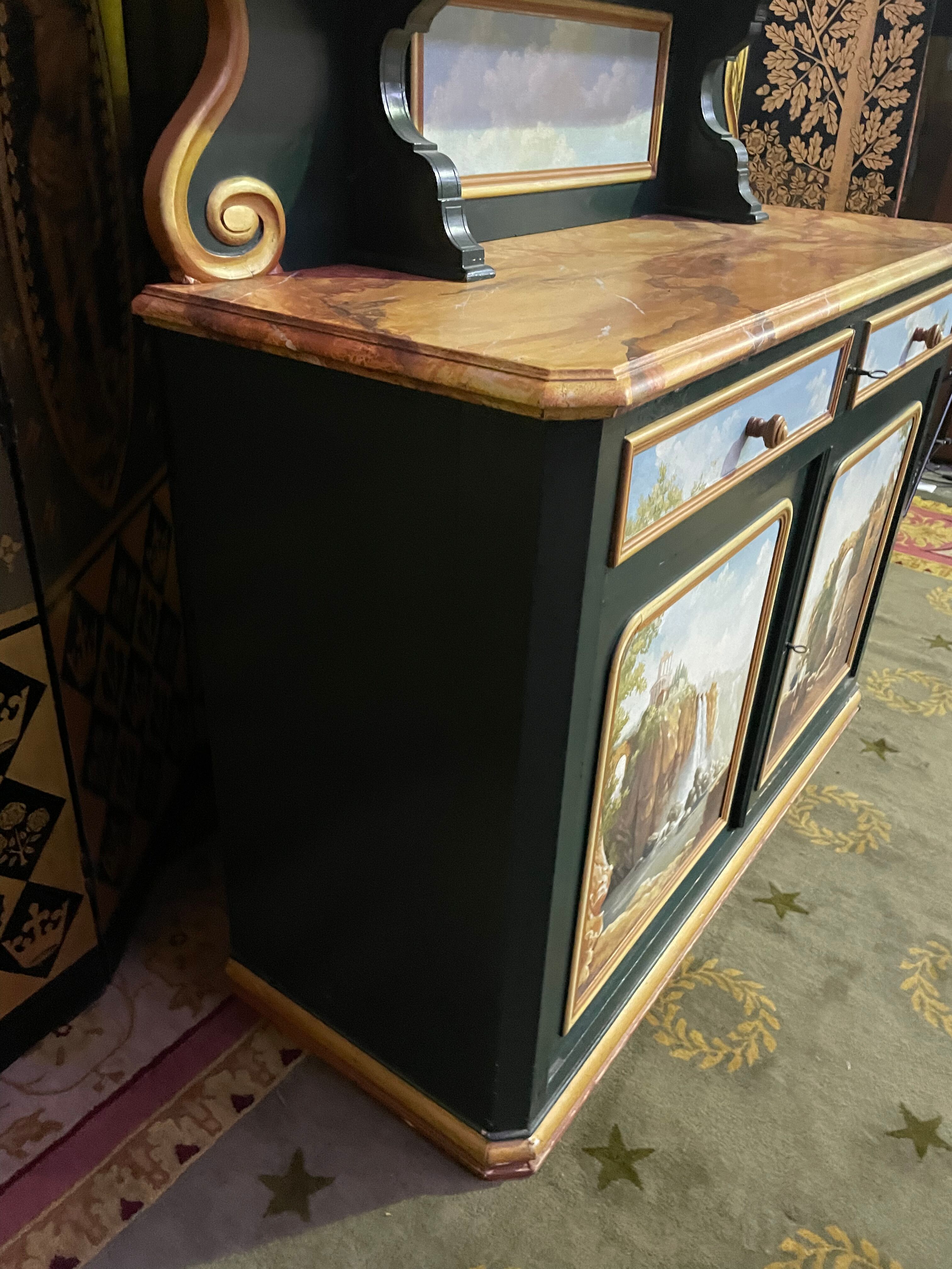 Buffet Saint-Hubert painted