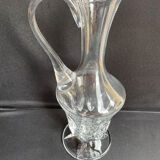 Carafe broc ewer (1) - Art Nouveau - Blown and cut crystal