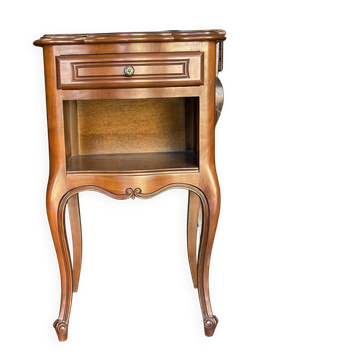 Table de chevet, style Louis XV–un tiroir