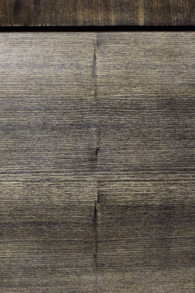 Scandinavian buffet in ash with matte metal handles, Mid-Century Modern style, 1960s.