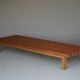 XL slatted teak bench from the 1960s