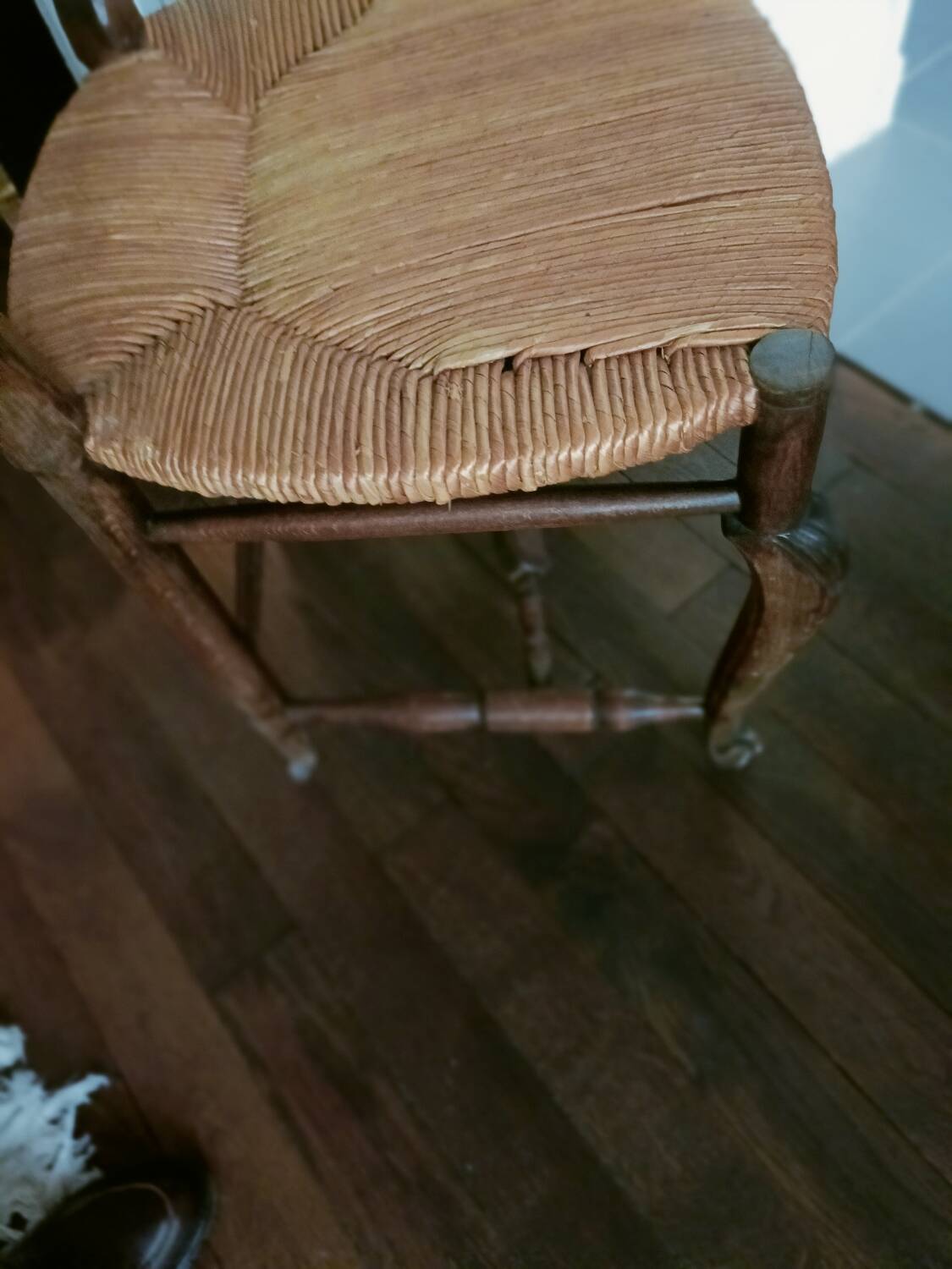 Rustic straw chair