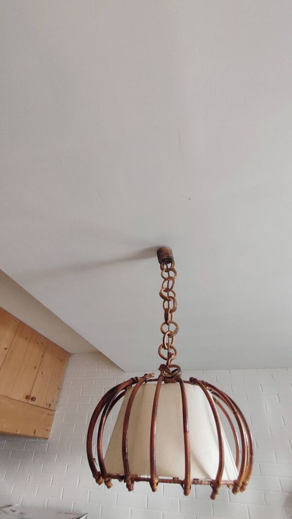 Suspension en rotin