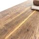 Authentic French farmhouse table from 1890 in solid oak with two drawers.
