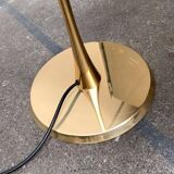 Lonea floor lamp in Hollywood Regency vintage style in brass by Florian Schulz.