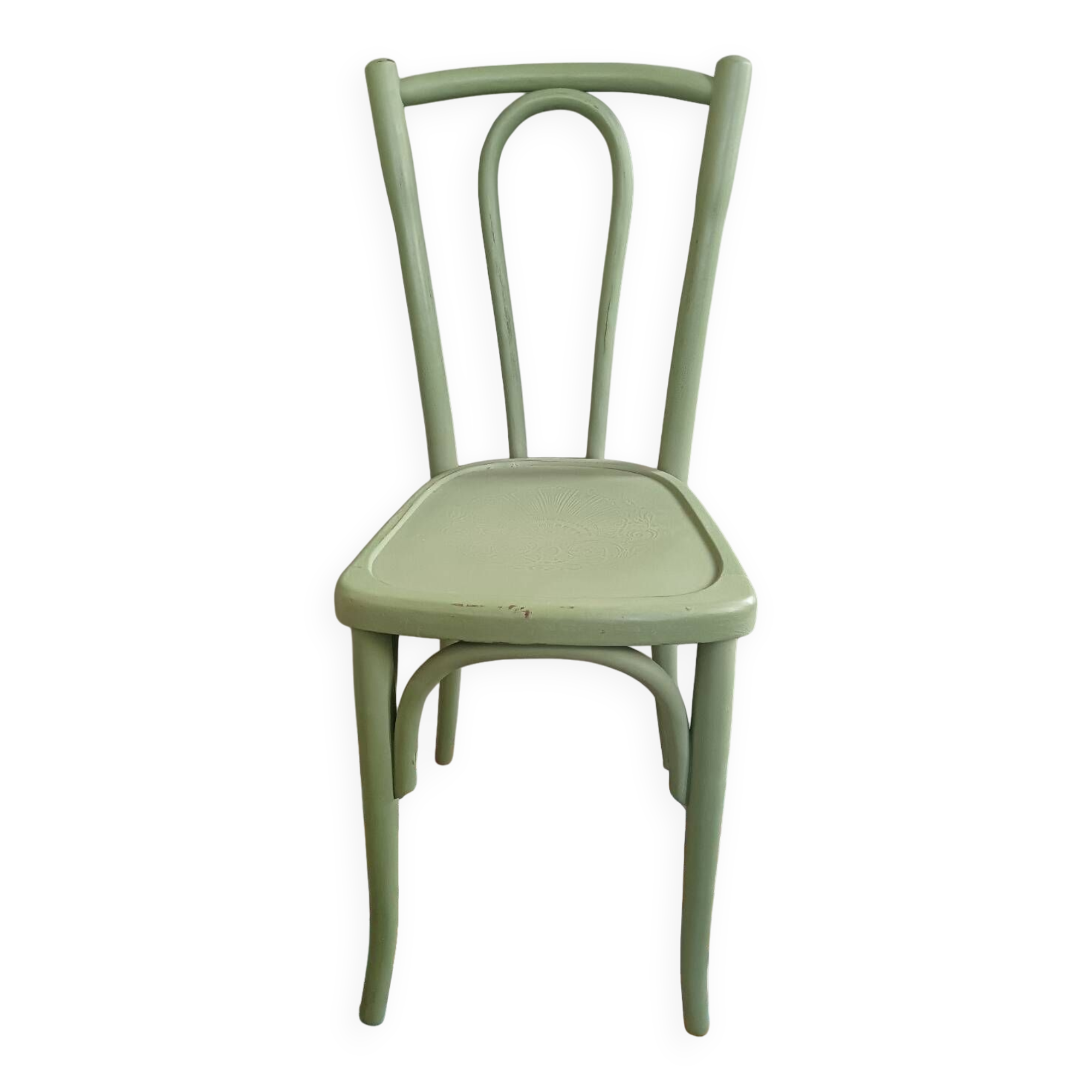 English green bistro chair