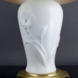 Biscuit porcelain lamp, "Calla Lily", by Nicholas Berbenczy, 1986