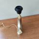 Pied de lampe desing vintage en laiton forme vague