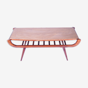 Table basse en teck des années 1960 Louis van Teeffelen pour Webe