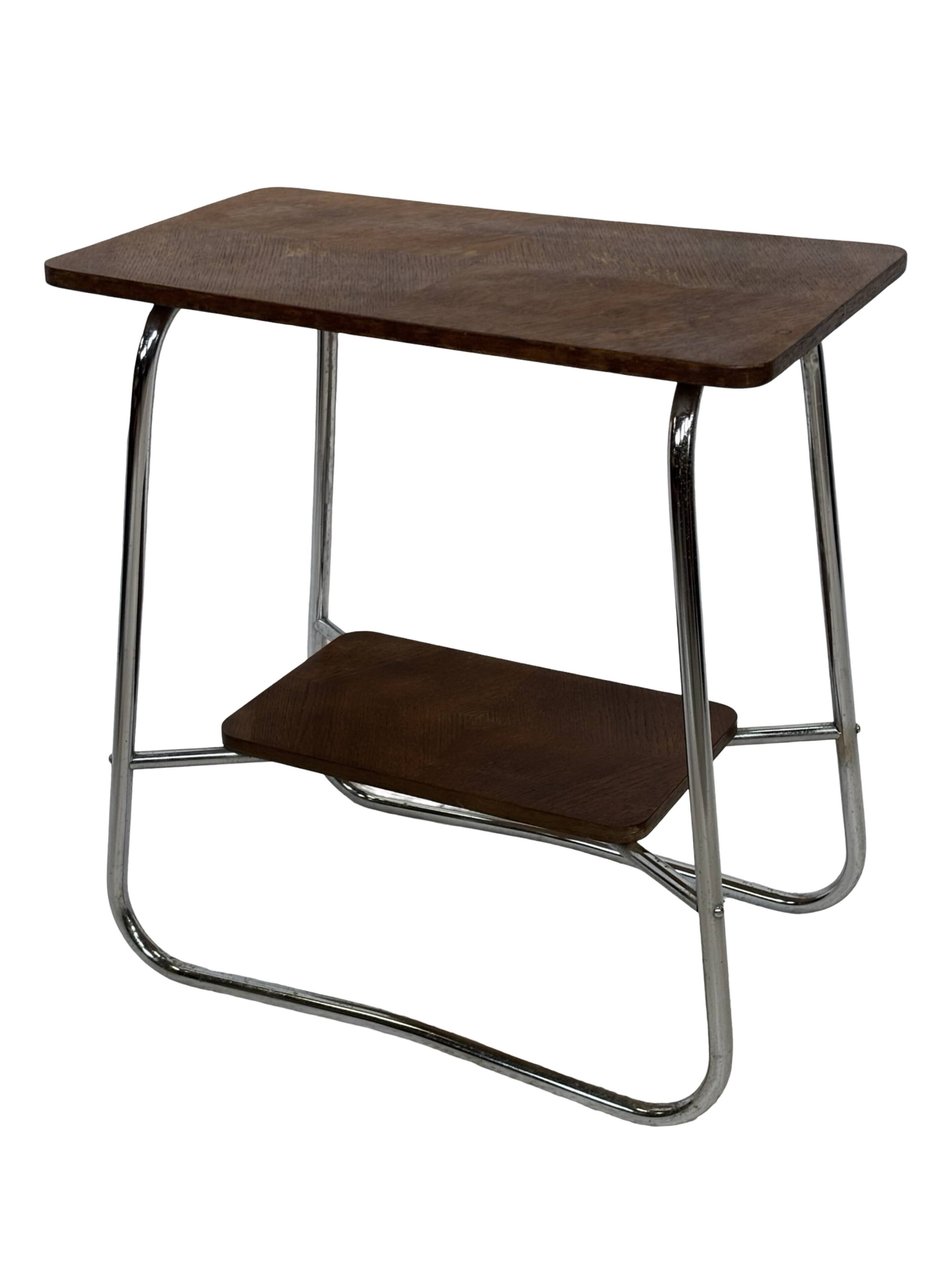 Vintage Art Deco / Bauhaus Style Side Table 60s