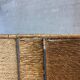 Vintage screen in straw and braided rope
