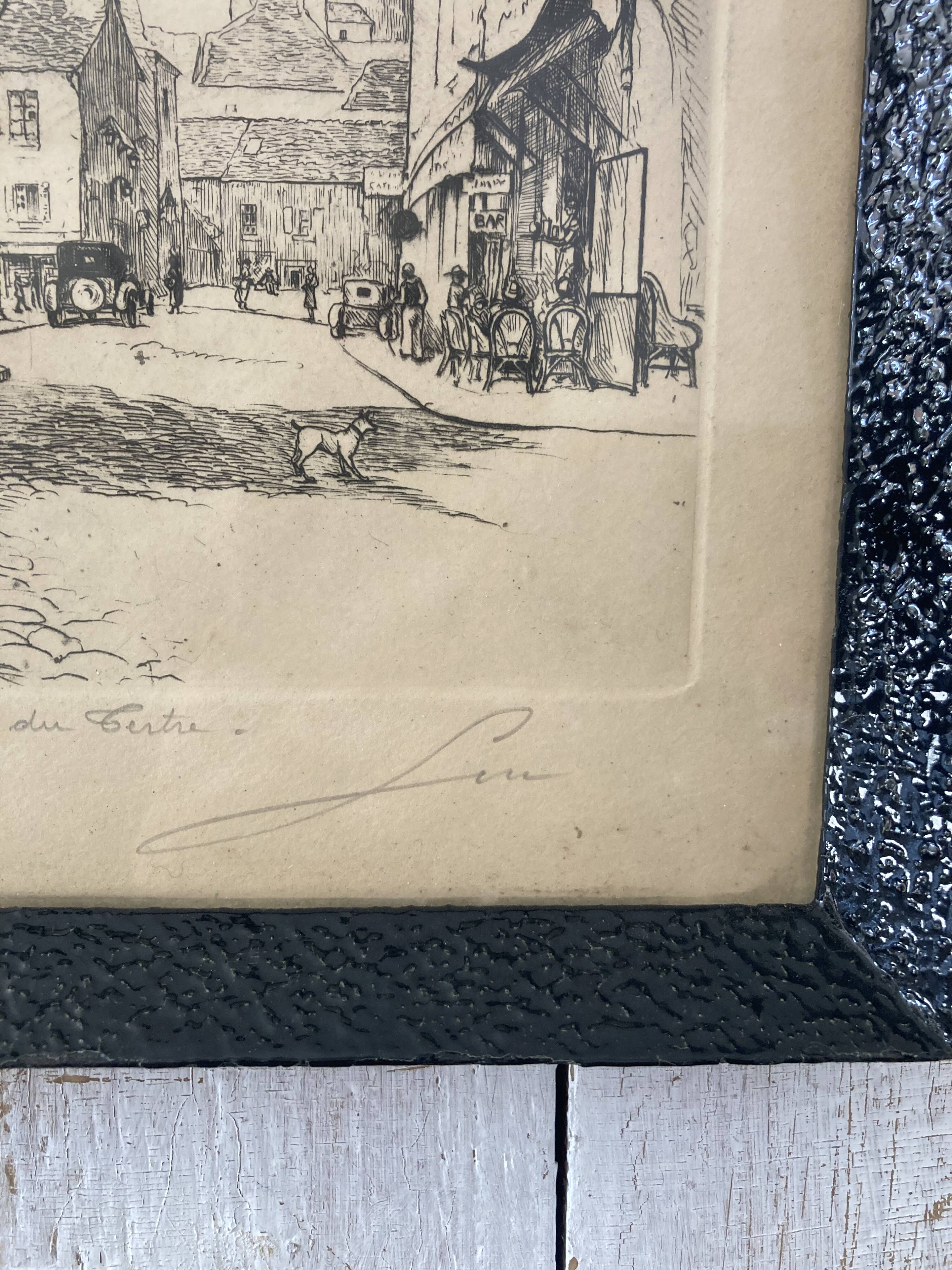 Old illustration of Montmartre