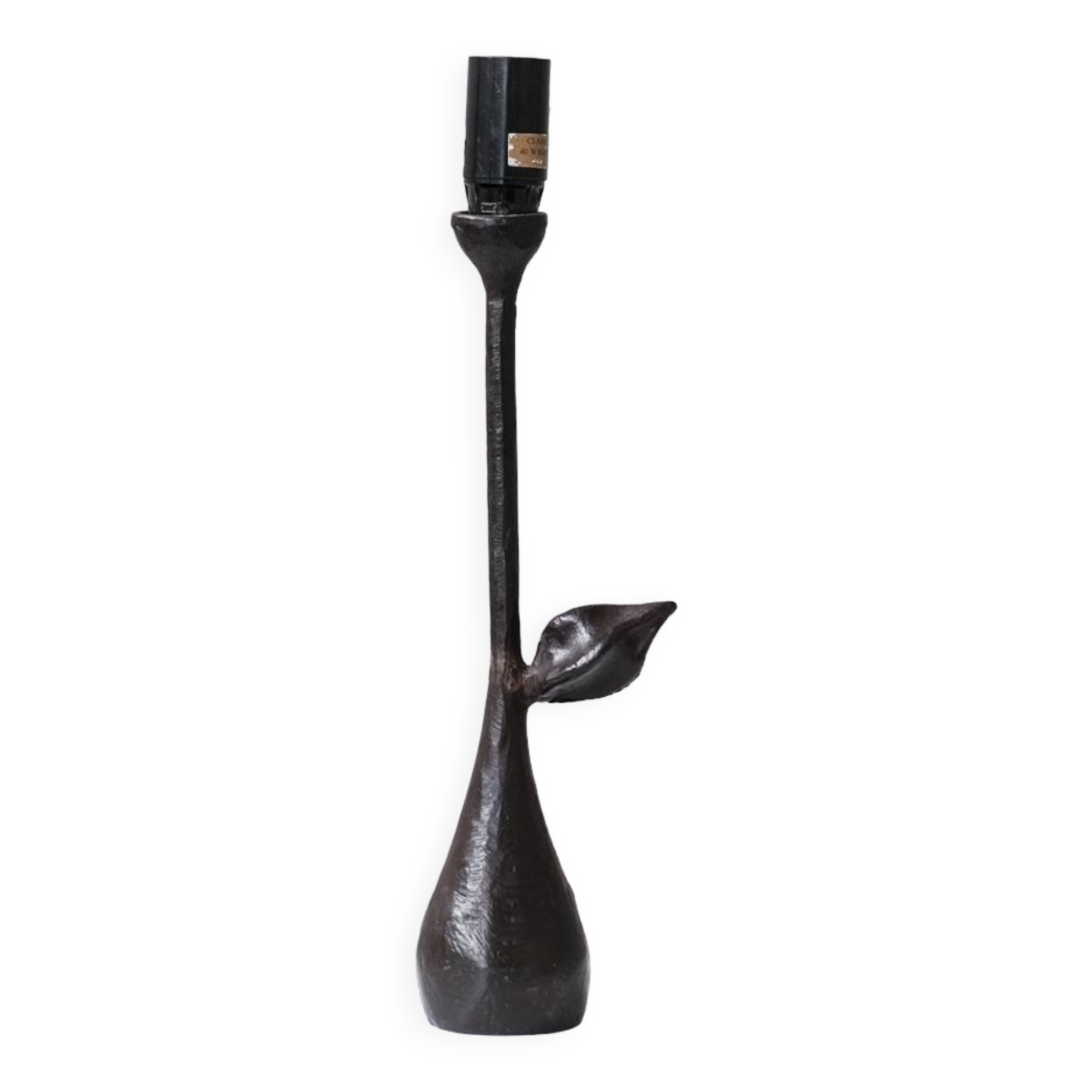 Iron mid-century french table lamp