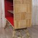 Rattan & ceramic bar attributed to Audoux Minet