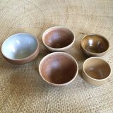 Lot of 5 sandstone bowls