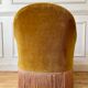 Toad armchair in gold velvet