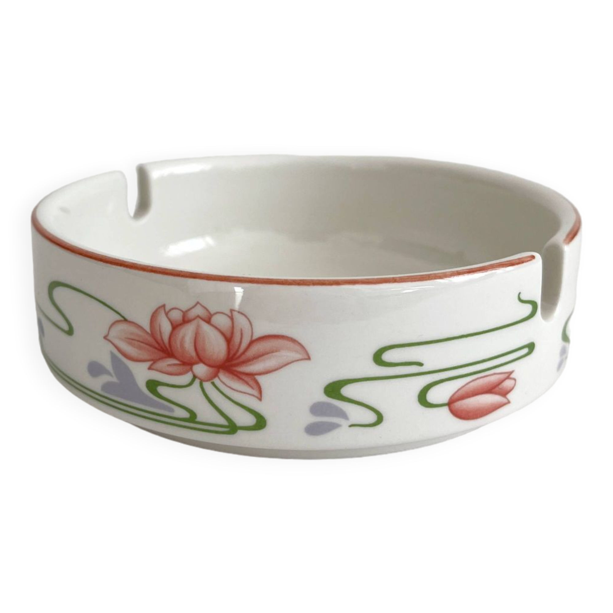 Villeroy & Boch "Florida" porcelain glass ashtray