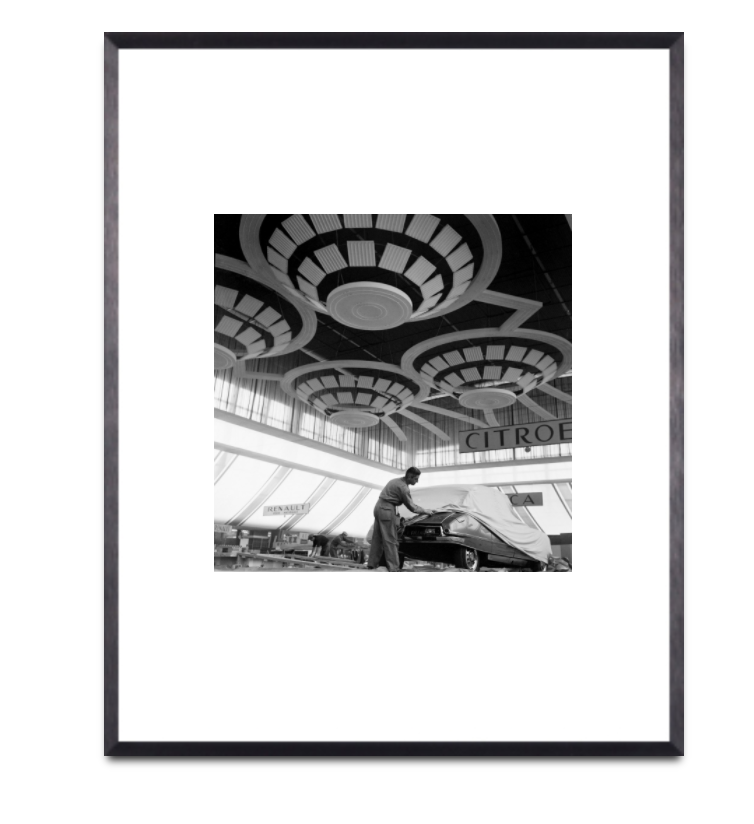 Backstage of the auto show