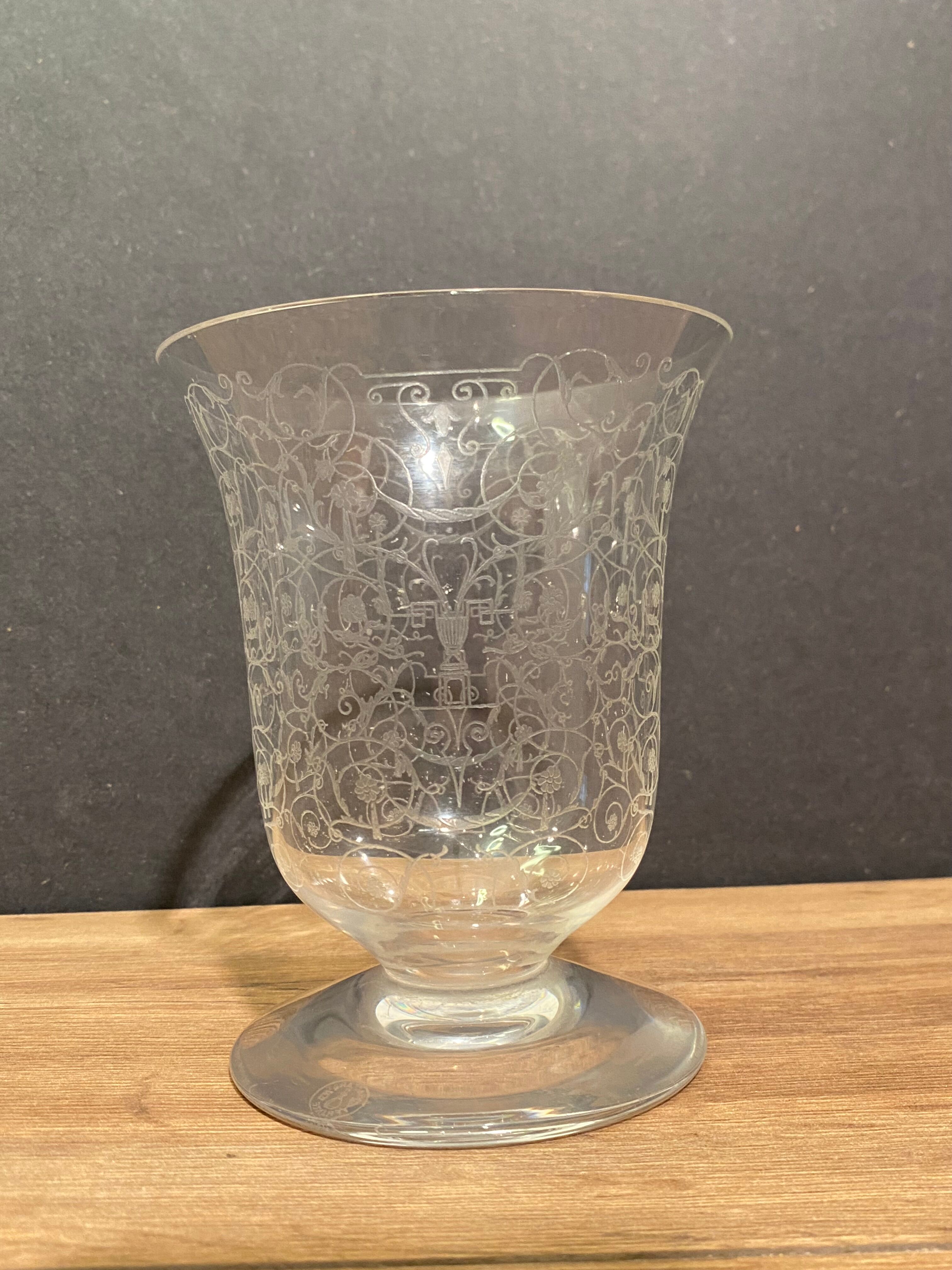 Crystal vase signed Baccarat