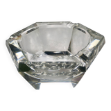 Cendrier en cristal massif