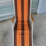 Set of two relaxing garden armchairs, deckchairs, lounge chairs