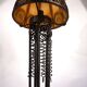 Charles Schneider Art Nouveau wrought iron floor lamp, 1920