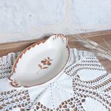 Old Sarreguemines ravier small oval dish