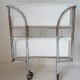 Folding serving table