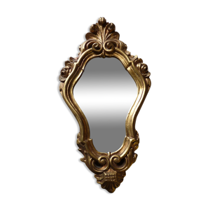 Miroir doré ancien style baroque