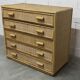 Rattan chest of drawers with 5 drawers from the 1970s.