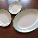 Plat ovale et raviers "Meudon" K&G Lunéville