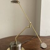 Massive vintage 80s swing arm table lamp