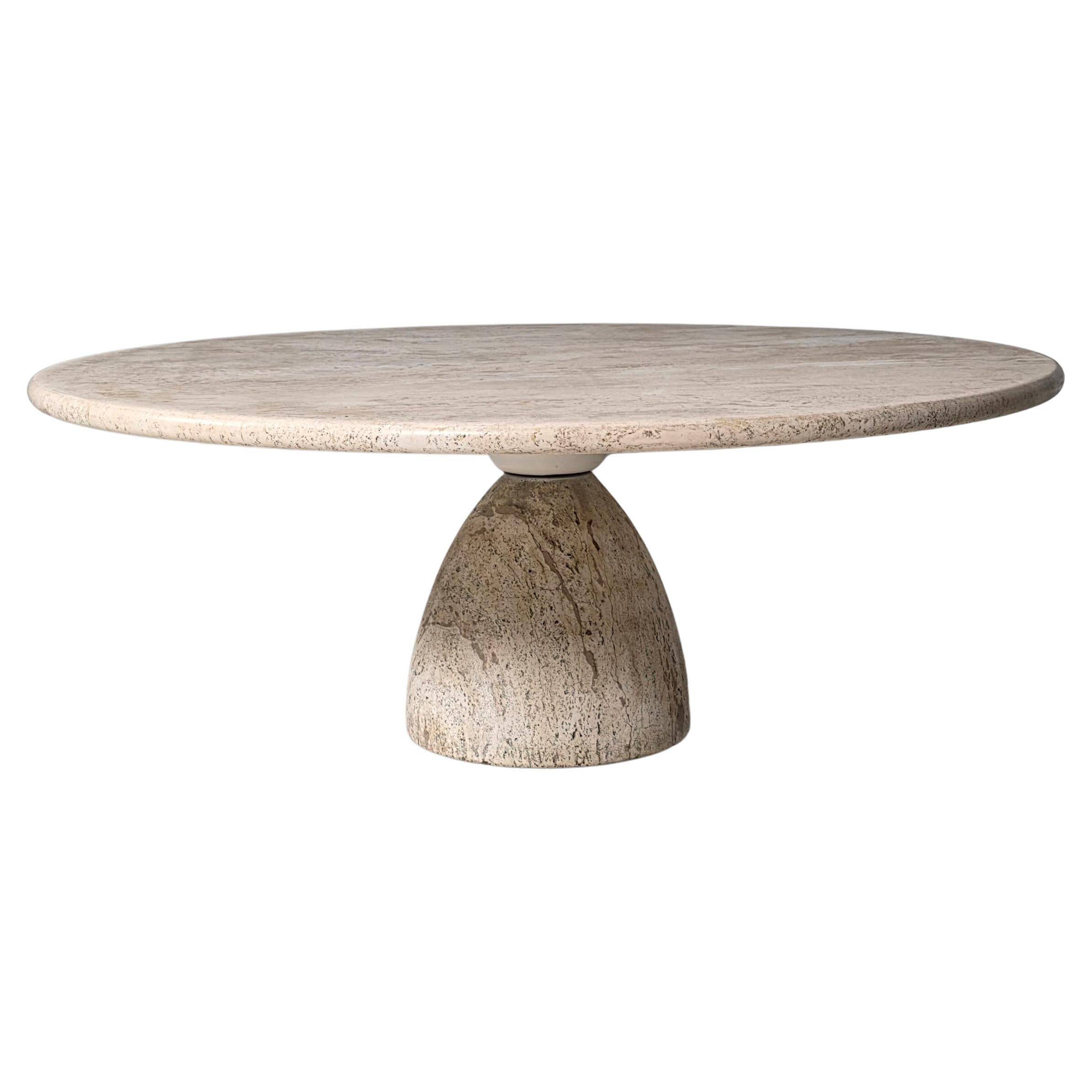 Finale 1790 travertine coffee table by Peter Draenert, 1970s.