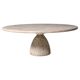 Finale 1790 travertine coffee table by Peter Draenert, 1970s.