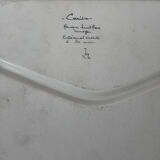 Vintage lot of two compartmentalised plates, decor Monique St Marc.